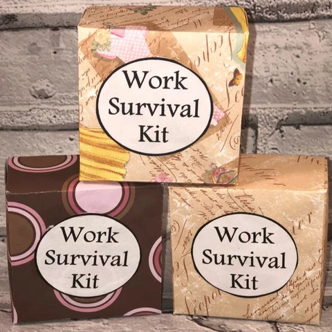 Work Survival Kit - New job, Leaving job, Job Promotion, Handmade gift