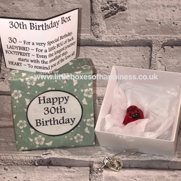 30th Birthday Box - Handmade, unique gift. Special Birthday, Coming of Age gift