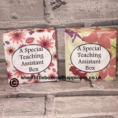 A Special Teaching Assistant Box ~ Leaving School, Teacher Gift, Teaching Gift, New Teaching Assistant Gift