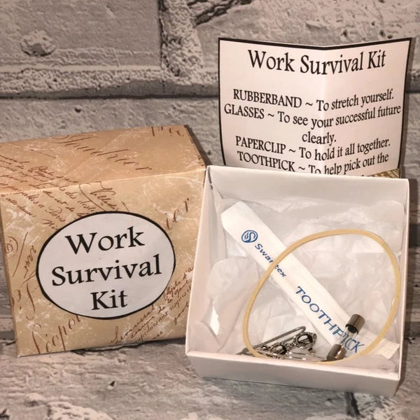 Work Survival Kit - New job, Leaving job, Job Promotion, Handmade gift