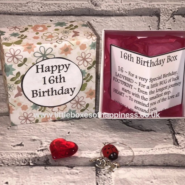 16th Birthday Box - Handmade, unique gift. Special Birthday, Coming of Age gift