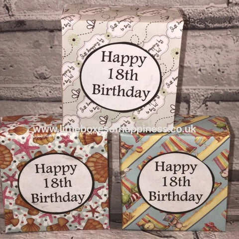 18th Birthday Box - Handmade, unique gift. Special Birthday, Coming of Age gift