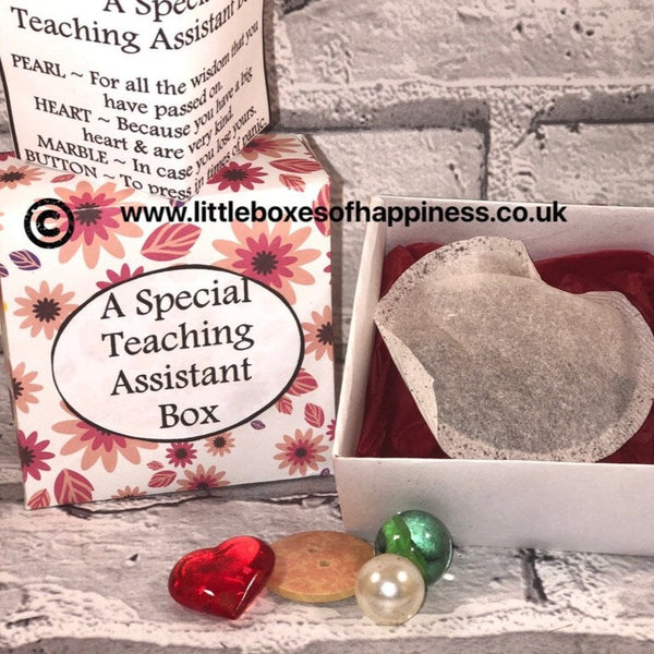 A Special Teaching Assistant Box ~ Leaving School, Teacher Gift, Teaching Gift, New Teaching Assistant Gift