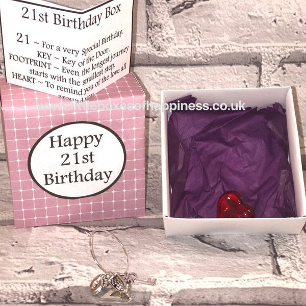 21st Birthday Box - Handmade, unique gift. Special Birthday, Coming of Age gift