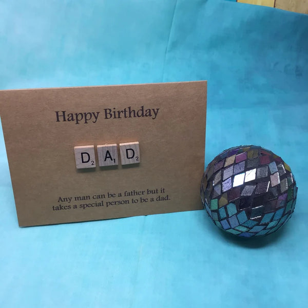 Dad Scrabble Birthday Card